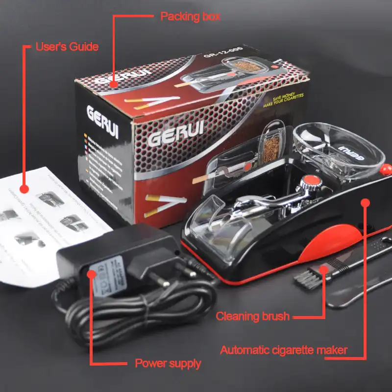 8 0mm Slim Electric Easy Automatic Cigarette Rolling Machine Tobacco Injector Maker Roller Cigarette Cooking Tool Aliexpress