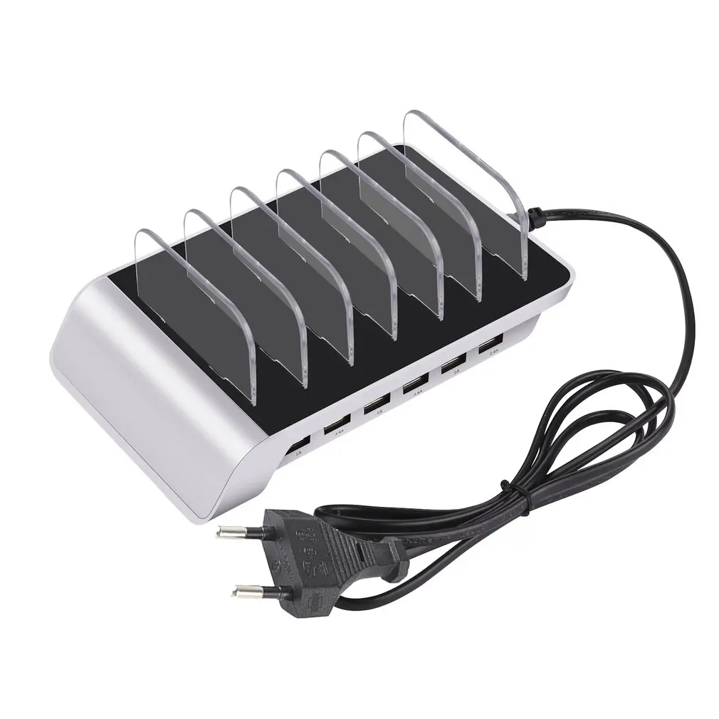 Зарядное устройство с 6 портами USB держатель многофункциональная Подставка для зарядки мобильного телефона