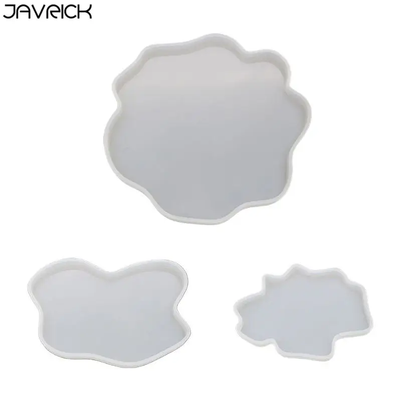 

Irregular Coaster Cup Mat Mold Manual Mirror UV Resin Table Decoration DIY Crystal Epoxy Molds