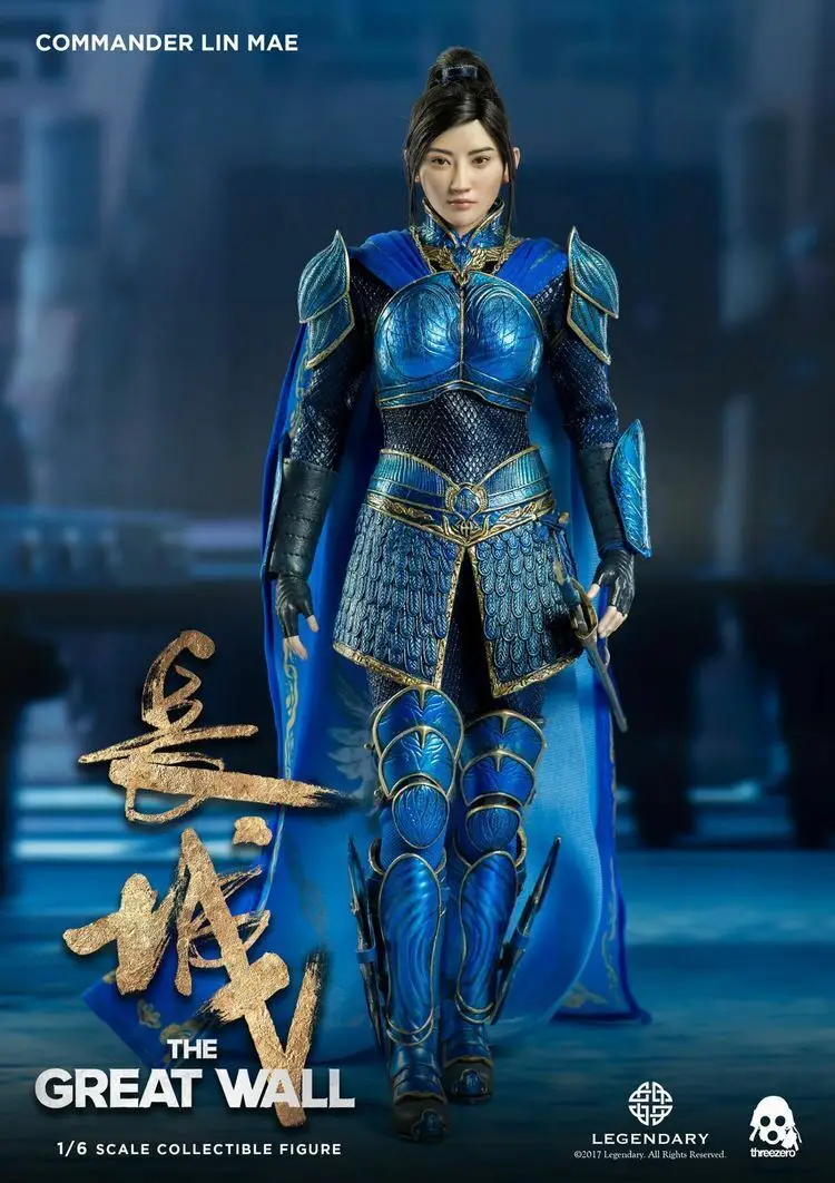 1/6 женская общая экшн-фигурка Threezero 3Z0048 девушка Lin Mae Jing Tian Великая стена для