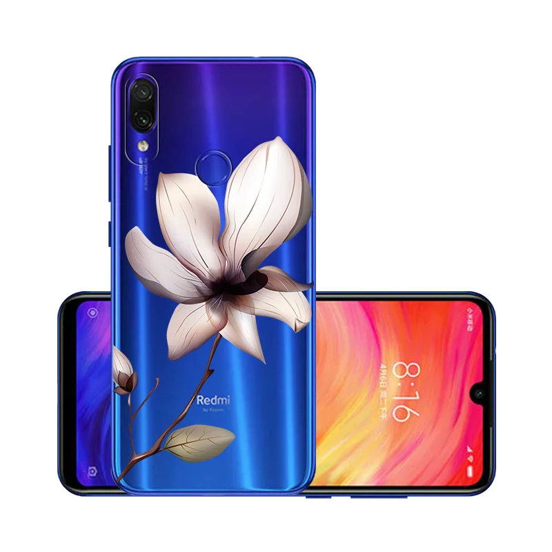 Для Xiaomi Redmi Note 7 5 Pro силиконовый прозрачный Футляр окрашенный для Xio mi Red mi 7 7A 6 6A mi A2 Lite 9T K20 чехлы чехол на ксиоми редми нот 7