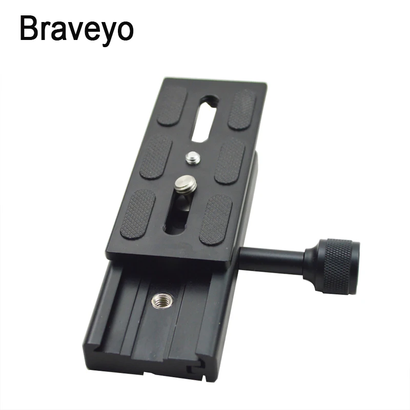 QR-120 긴 퀵 릴리스 플레이트 클램프, 알루미늄 합금 망원 브래킷 스태빌라이저, 카메라 삼각대 클램프, Dslr 카메라 모노포드용