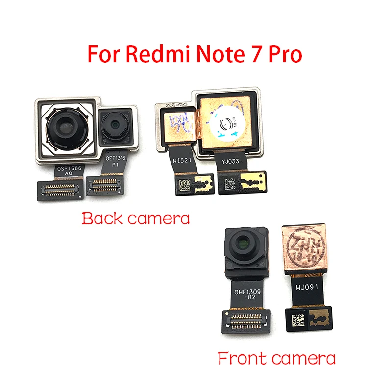 Front Camera Flex With Back Rear Camera Module Flex Cable For Xiaomi Redmi Note 7 Pro