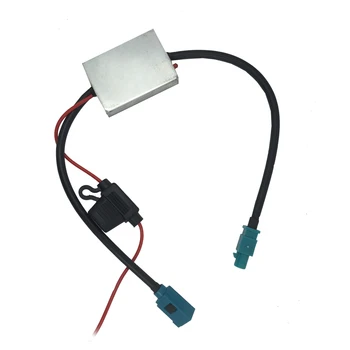 

DC 12-24V Car FM Radio Signal Antenna Amplifier Booster Car Radio Signal Amplifier metal shell for VW