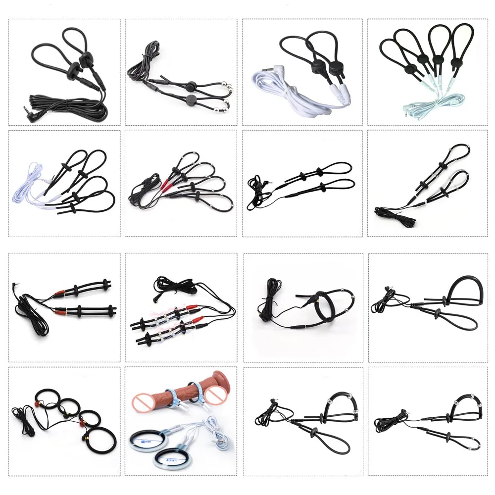 Electro Sex Toys Electric Sex Toys Electric Shock Silicone Penis Ring Male Sex Toy