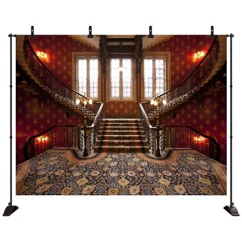 

Wedding background photography classic palace vintage carpet vintage stair professional backdrops photobooth photo studio