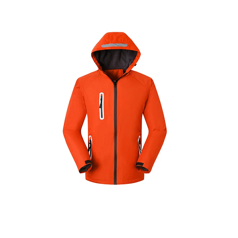 Orange YOTEE зима высокое качество Толстая ветровка группа компаний Пользовательский логотип на заказ пуховик для мужчин и женщин топы - Цвет: Orange