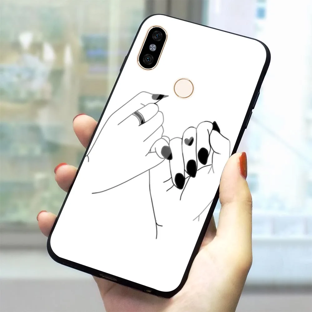 

Always Be Best Friend Phone Case For Xiaomi Mi 8 Tempered Glass Cover Mi A1 A2 8 Lite 9 Poco F1 Redmi 4X 6A Note5/6/7 Pro