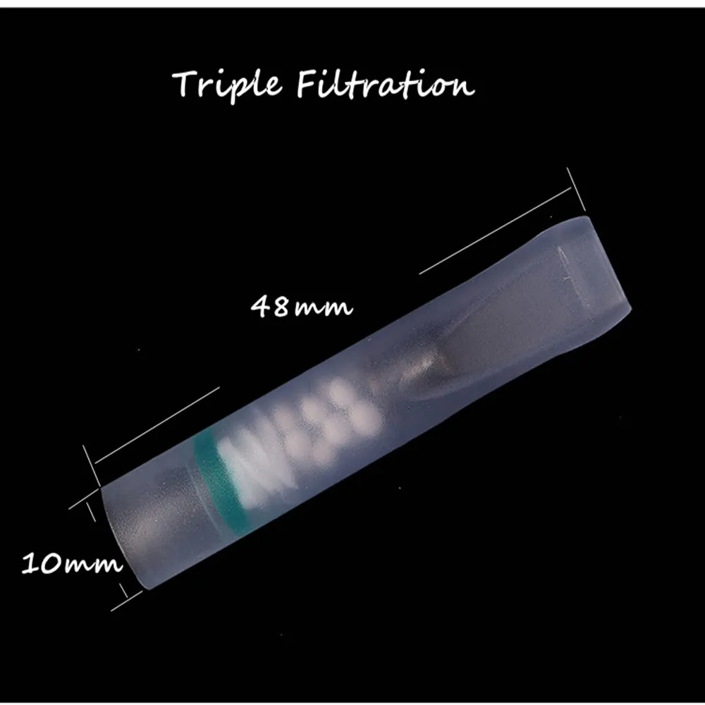 

8pcs/lot Disposable Cigarette holders Filters absorb Tar and Nicotine Free WL2011 Cigarette Filters with Triple Filtration