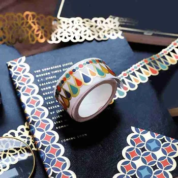 

New Hot 30mm*3m Vintage Hollow Decorative Paper Tape DIY Diary Plant Travel Mix Material Diary Decoration Sticker Scrapbooking