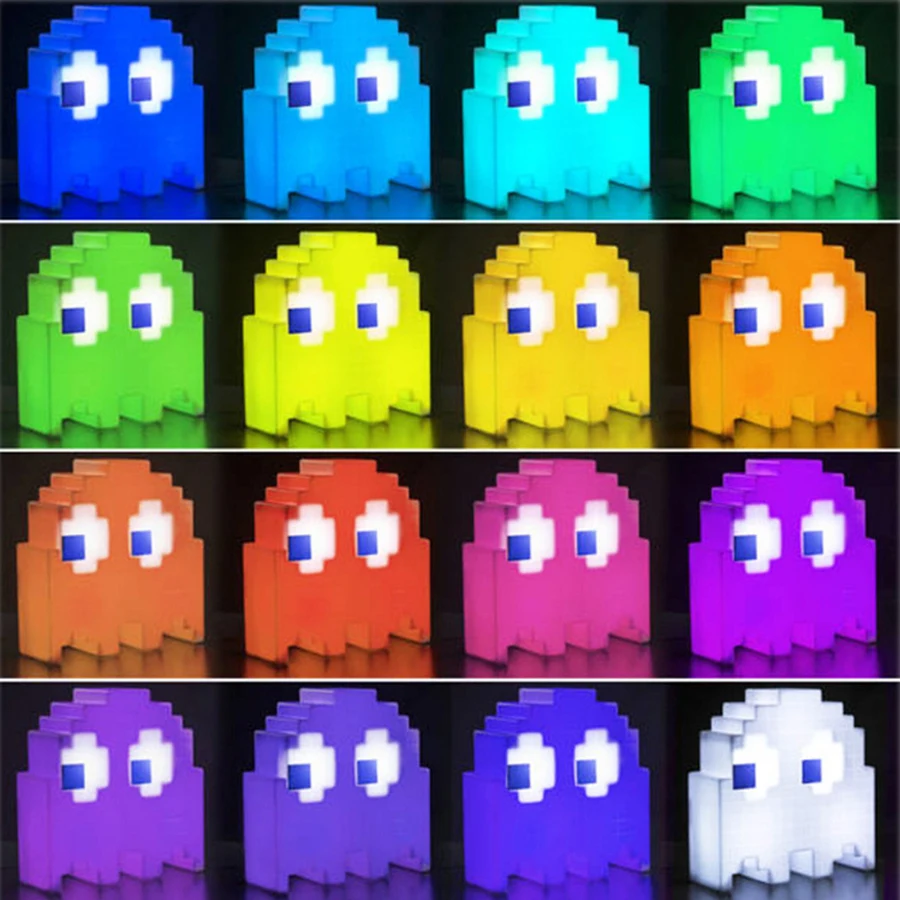 PacMan привидение 3D свет декор для домашвечерние музыкальная иллюзионная лампа