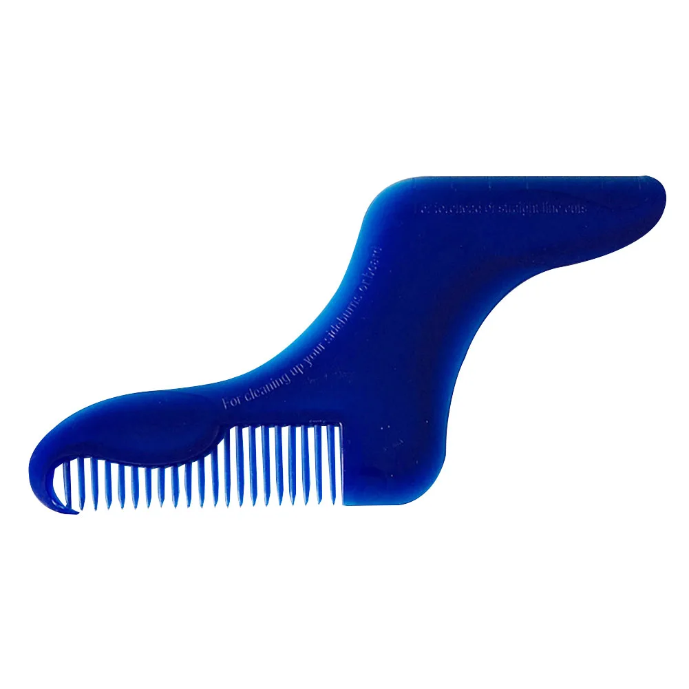 Moustache Trim Template Anti Static Durable Home Assist Men Styling Beard Comb Modelling Facial Shaving Shaping Tool Lightweight - Цвет: 5