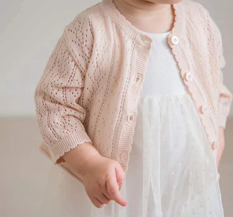 thin baby cardigan