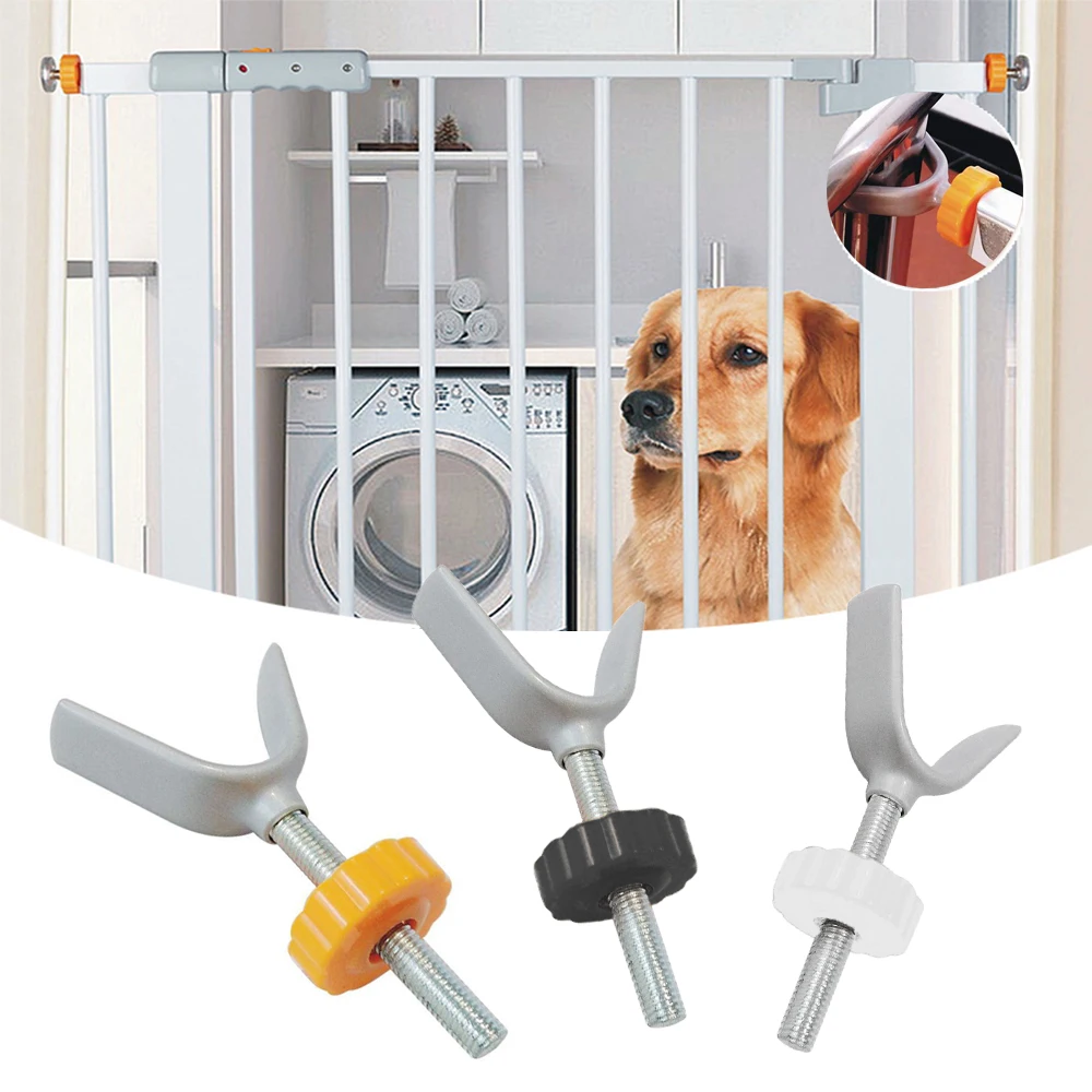 Baby Pet Safety Stairs Gate Y Shaped Screws/Bolts with Locking Nut Spare Part Accessories Kit Baby Safety Household Doorways baby safety gate