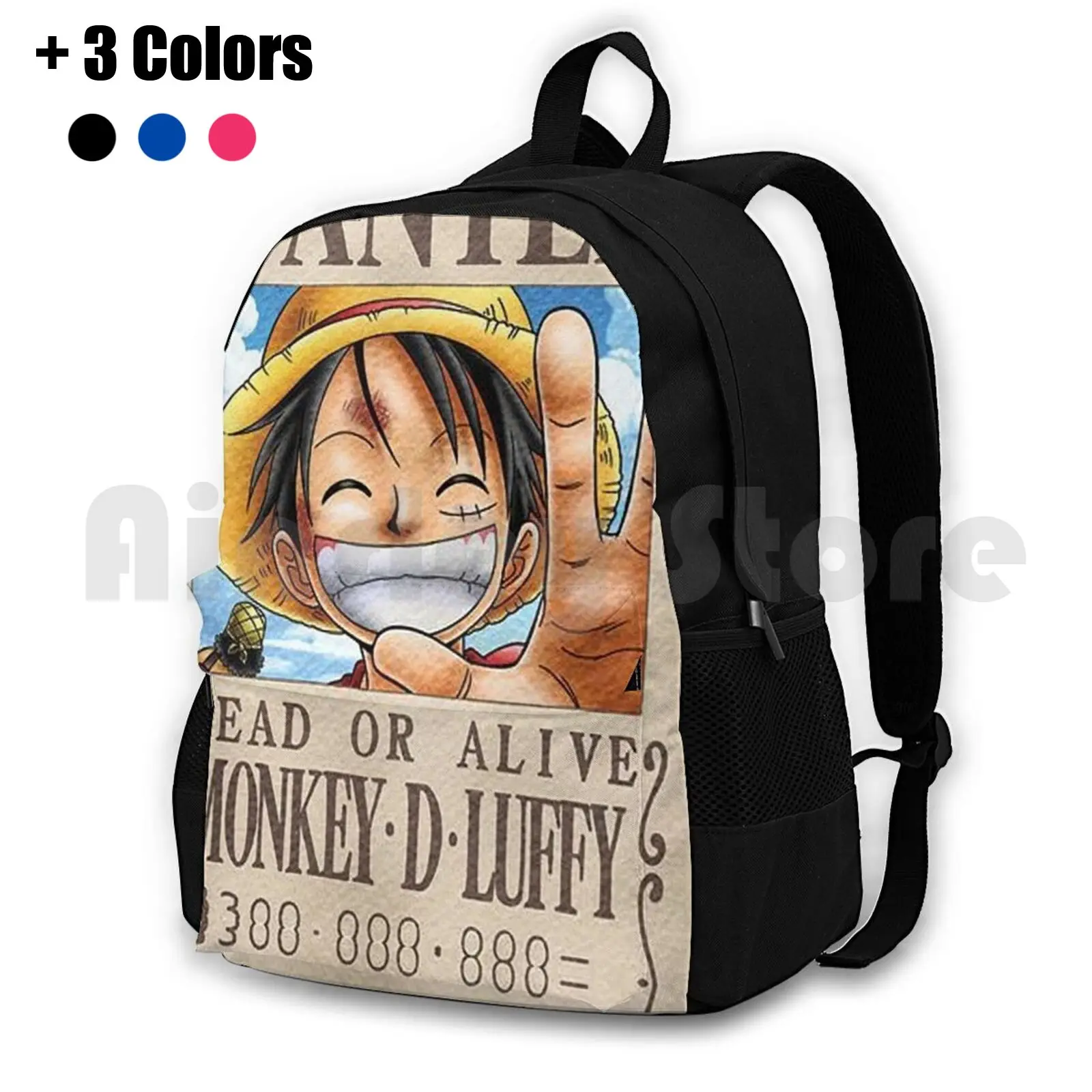 One Piece Luffy Outdoor Hiking Backpack 