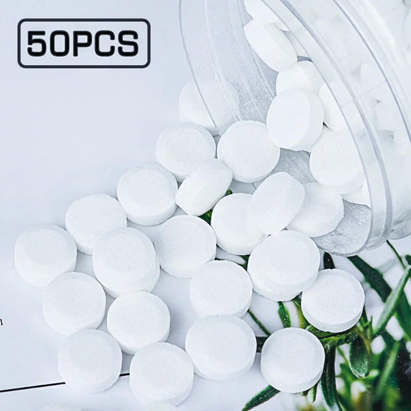 

20 /50 pcs Cleaner Effervescent tablet White Parts Accessories Dirt Stains Home Kitchen Tools Coffee Pipe Clean effervescent
