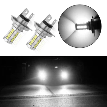 

2pcs H4 33 SMD 5630 5730 Car Led Signal Lights Fog Lamps Daytime Running Light 33SMD Auto Rear Reverse Bulbs White yellow