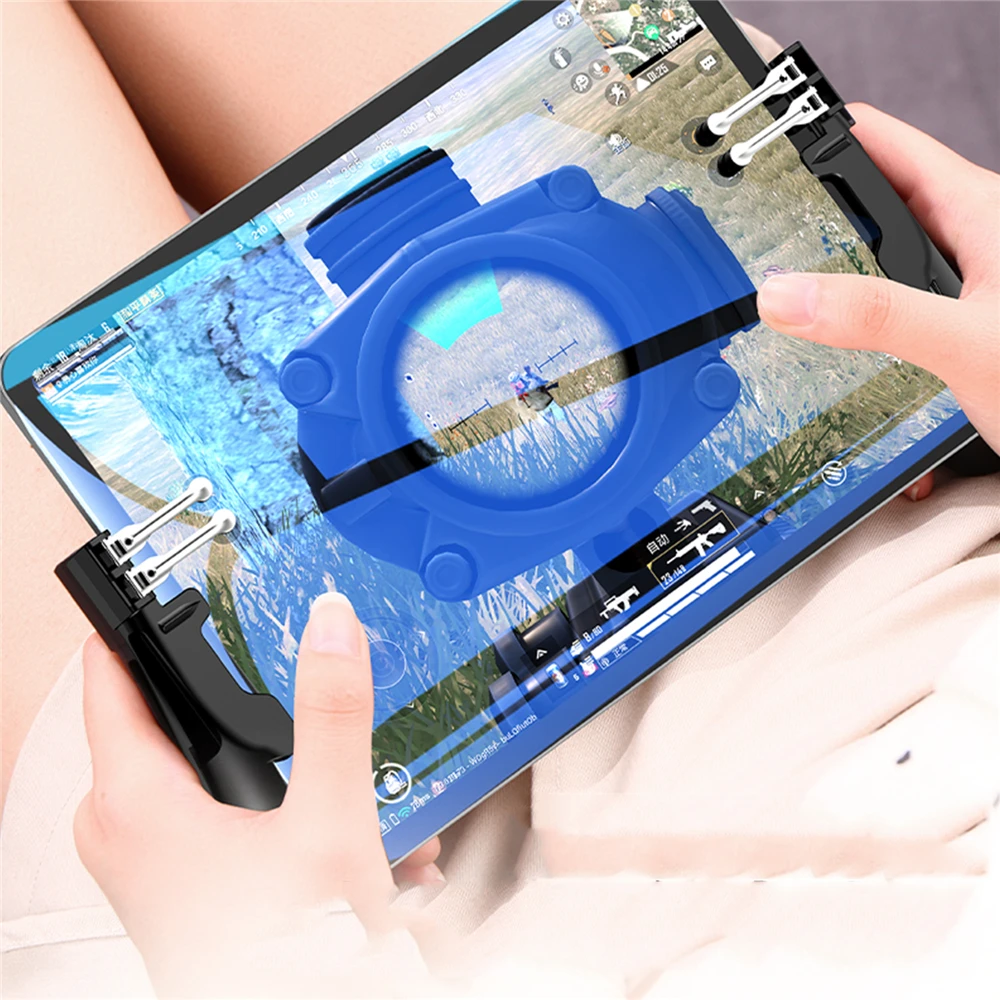  Portable PUBG Mobile Gamepad Controller Trigger for Tablet H11 Metal Button Joystick Controller for