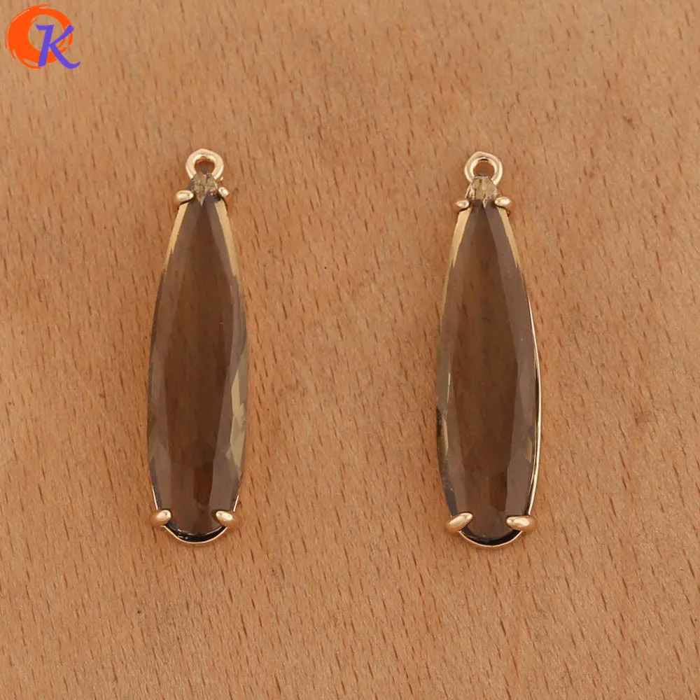 Cordial Design 30Pcs 8*33MM Charms Jewelry/Jewelry Accessories/DIY Earrings Making/Earring Findings/Hand Made/Crystal Pendant - cordial
