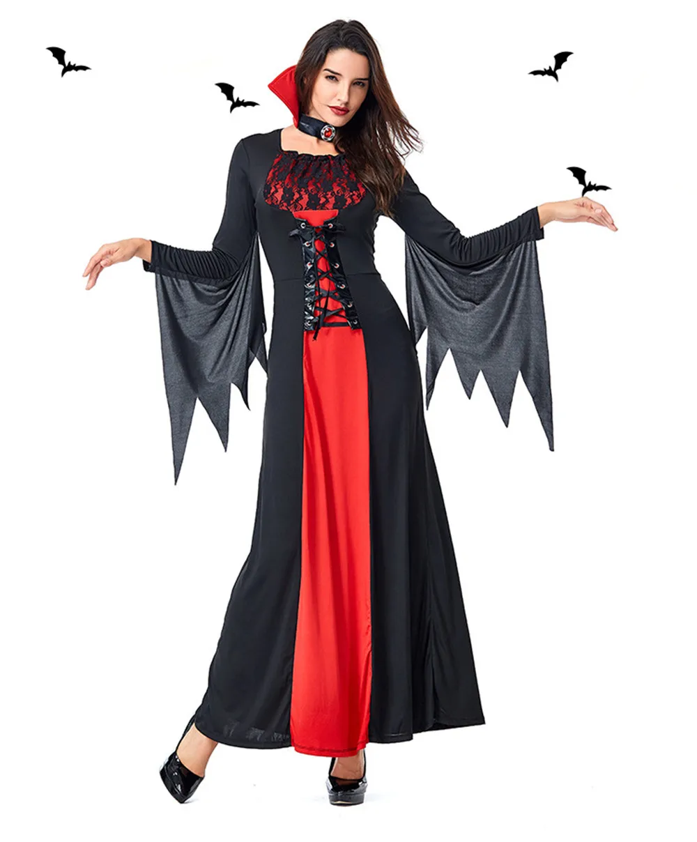 New festival Halloween Costume Sexy Vampire Costume Women Party Cosplay Gothic Halloween Dress Vampire Role Play Witch