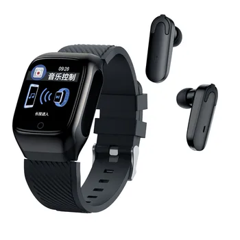 

S300 2-in-1 Smart Watch with Bluetooth 5.0 Wireless Earbuds Health Monitoring Bracelet for Men Women Sports DU55