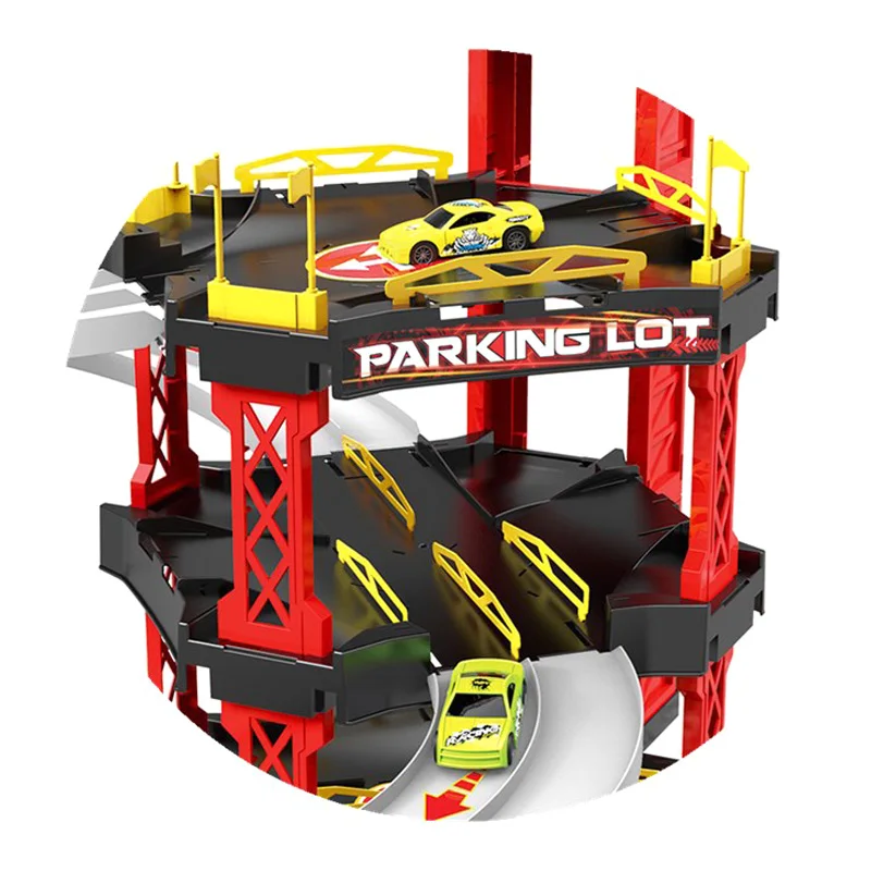 Игрушечные машинки большая парковка гараж Playset вертолет образование для детей Дети Высокое качество