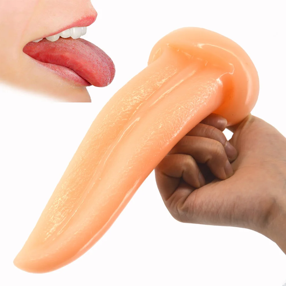 Creative Tongue Dildo Anal Plug Tease Anal Dildo Butt Plug Vagina Masturbator Adult Sex Products Flirt Anal Sex Toys Shop