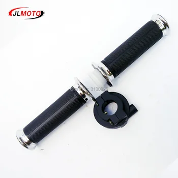 

7/8 inch 22mm Chrome Throttle Handle Bar clamp Grips Fit For Jinling Actionbikes JLA-21B JLA-923 JLA-931E ATV Quad Bike Parts
