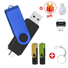 Clé usb 2.0 OTG 3 en 1 de Type C, support à mémoire de 16GB 32GB 64GB 128GB, lecteur flash pour téléphone