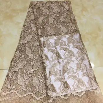 

Madison High Quality Latest Lace Fabric 2019 Gold Embroidered Tulle Trim Lace Fabric Indian Fabrics For Dresses Wedding