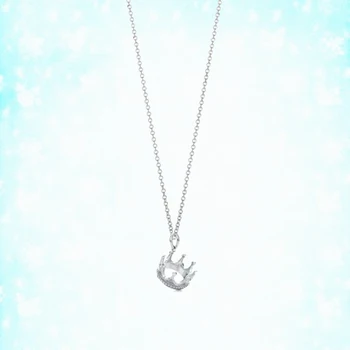 

Sterling silver 925 classic popular original fashion crown charm ladies necklace jewelry holiday gift