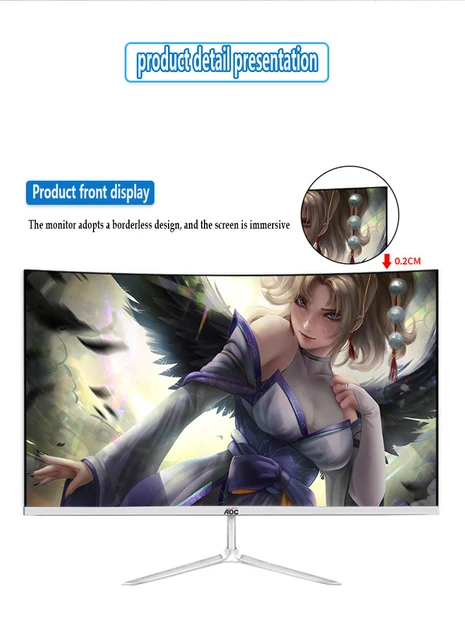 24インチ 湾曲ゲーミングモニター フルHD 108 KOORUI ゲーミングモニター 24インチモニター フルHD 165Hz 湾曲