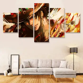 

Paintings Wall Art 5 Pieces Canvas Modular One Piece Picture HD Print Animation Role Posters Frame For Living Room Home Decor