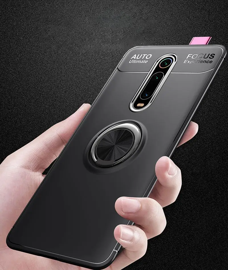 Для Redmi K20 Pro металлический Невидимый кольцевой кронштейн ТПУ чехол для Redmi 6 Pro 6 A Магнитный поглощающий анти-осенний чехол