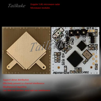 

Microwave Radar Human Induction Sensor Adjustable Distance Delay Output Outdoor Weatherproof Mode Can Be Set RDEM15206