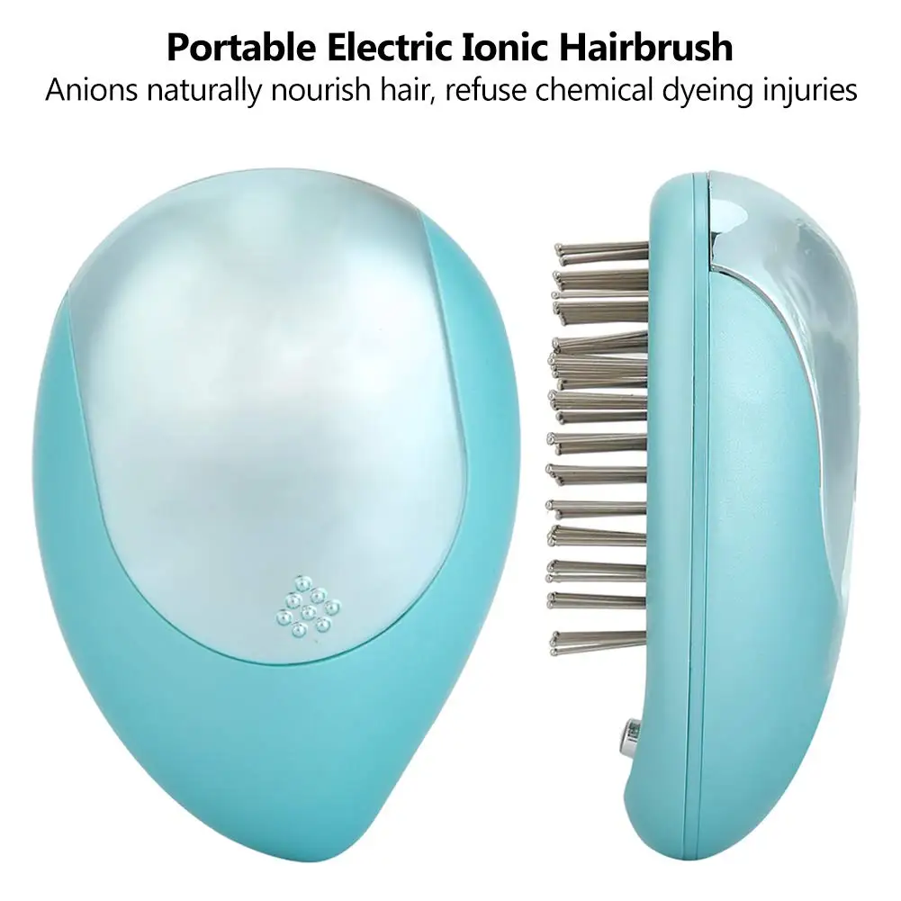 Anti-Static Ionic Hair Brush Electric Hair Brush Comb Massager Vibration Hair Scalp Massager Brush 6