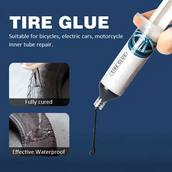 

Softness Portable Environmental Protection Waterproof Easy Apply Professional Studding Tool Tyre Repair Tire Glue 30ml Household
