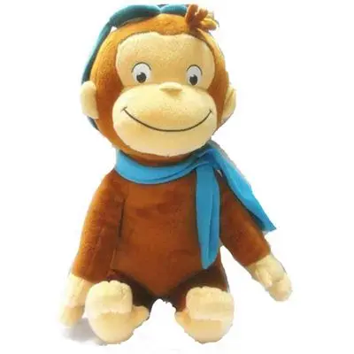 Children's Picture Book Curious George Westbook Plush Toys Soft Stuffed Doll Christmas Gift Gifts For Children  30cm