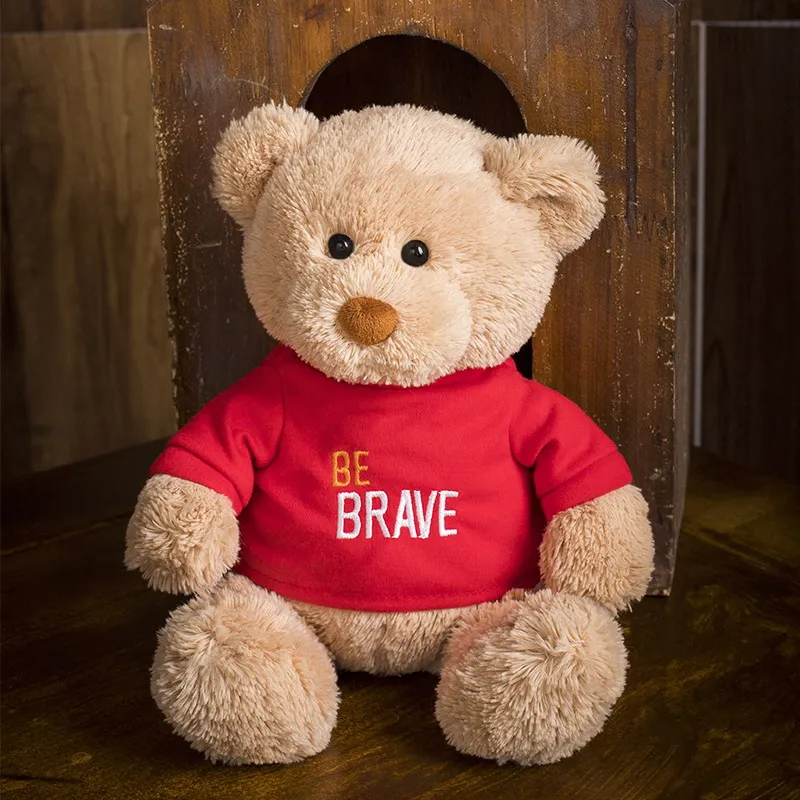 BeBraveMessageBearStuffedAnimalsPlushToyTeddyBearwith