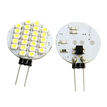 

2PCS Car LED Light G4 3528 24SMD for Decorative Lamp Instrument Light Indoor Lighting 12V