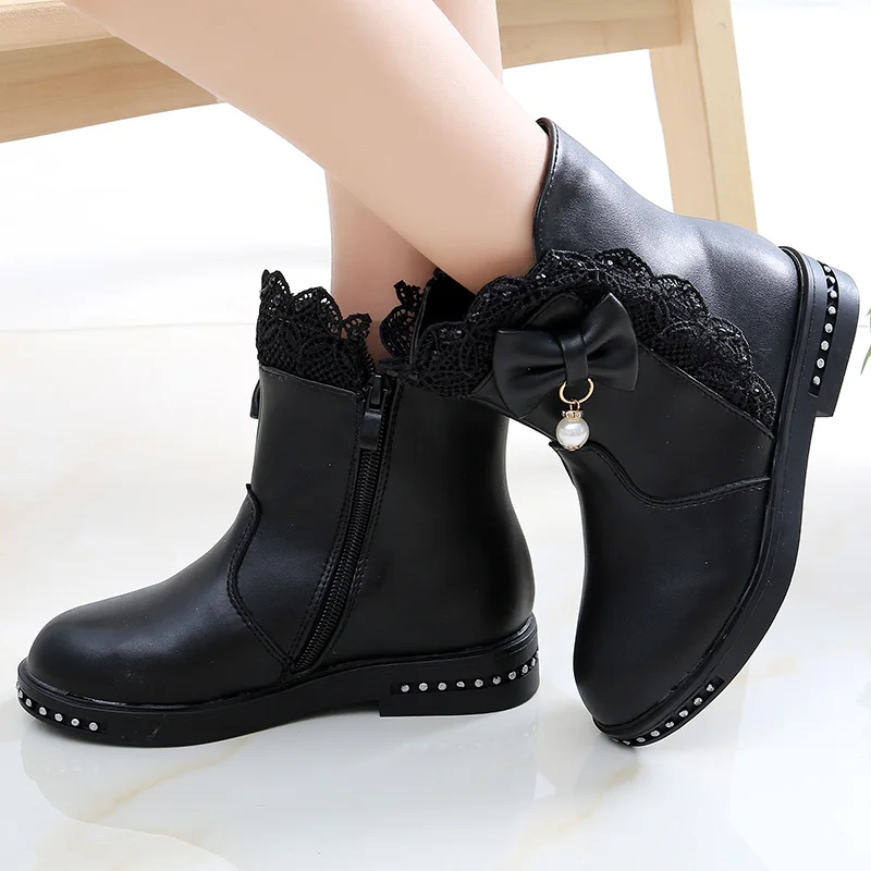 Сапоги детские высокие из экокожи 26 36 дюймов|boot girl leather|high boots girlkids rain |