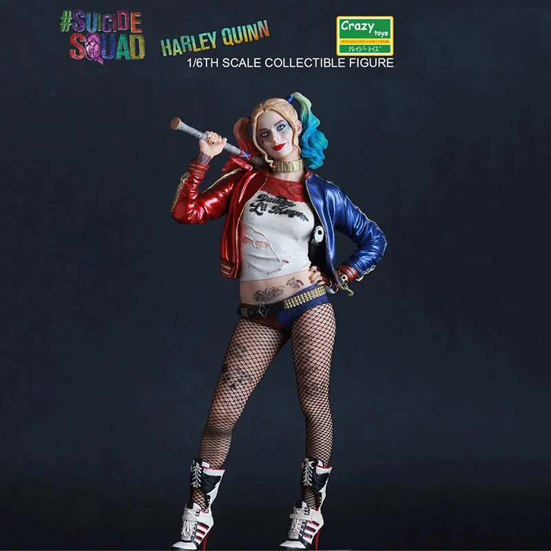 Фильм игра Сумасшедшие игрушки 1:6 Dc отряд самоубийц Харли Квинн Джокер фигурка ПВХ кукла аниме Коллекционная модель игрушки фигурка - Цвет: Harley no box