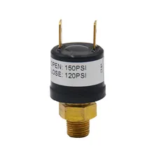 Vanne de commande de pression pour compresseur d'air, 1/8 '', 12v/24v, 120-150 Psi, Npt, fin, interrupteurs lourds, Mayitr # YL1