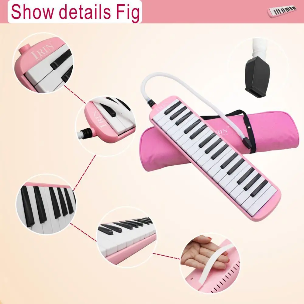 Comfortable New 32 Piano Keys Melodica w/ Carrying Bag Shoulder Strap for Kids Children
