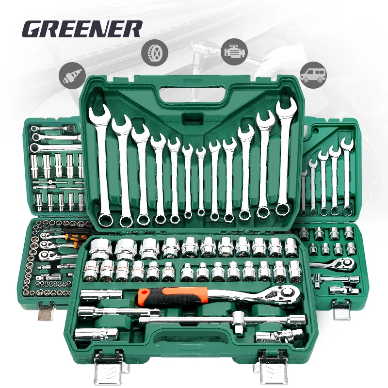 Set Hand Tools Mechanic, Sockets Set Mechanic Tool Hand