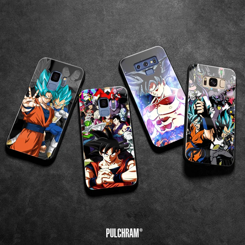 Dragon Ball Super DBS Goku аниме мягкий силиконовый стеклянный чехол для телефона, чехол для samsung Galaxy S8 S9 S10e S10 Note 8 9 10 Plus