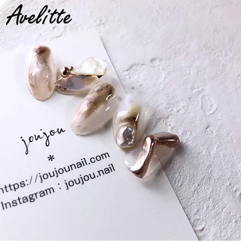 

Avelitte Nail Art Nail Jewelry joujou same paragraph natural shaped irregular pearl 5 Pcs