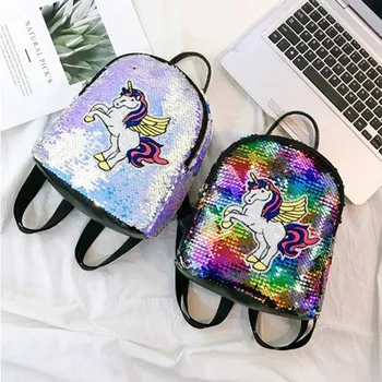 

Cute rabbit ear Sequins rivet small backpack Travel Backpack Fashion backpack PU leather Women bag Sweet girl mini shoulder bag