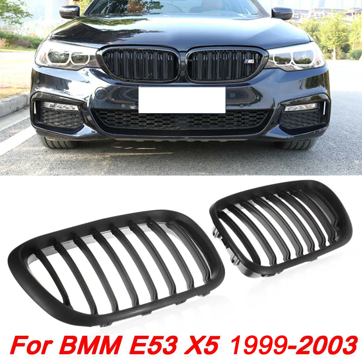 

Car Accessories Replacement Grill Kidney Hood Black Front Center Grille Racing Grills For BMW X5 E53 1999 2000 2001 2002 2003