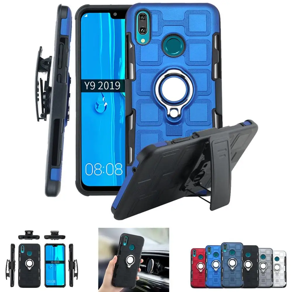 Чехол с поворотным зажимом для ремня Huawei Y9 Y7 Y5 Y6 Pro Prime 2019 2018 чехол Магнитный